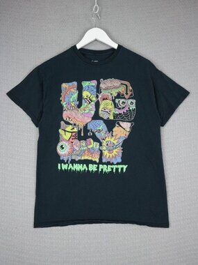 YG 2NE1 Ugly i wanna Be Pretty Song Graphic Shirt Medium Kpop